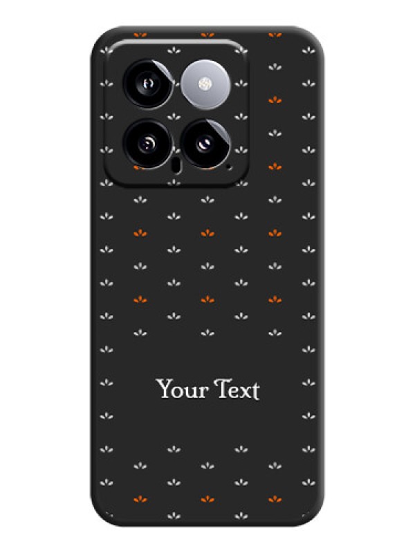Custom Simple Pattern With Custom Text On Space Black Personalized Soft Matte Phone Covers - Xiaomi 14 5G
