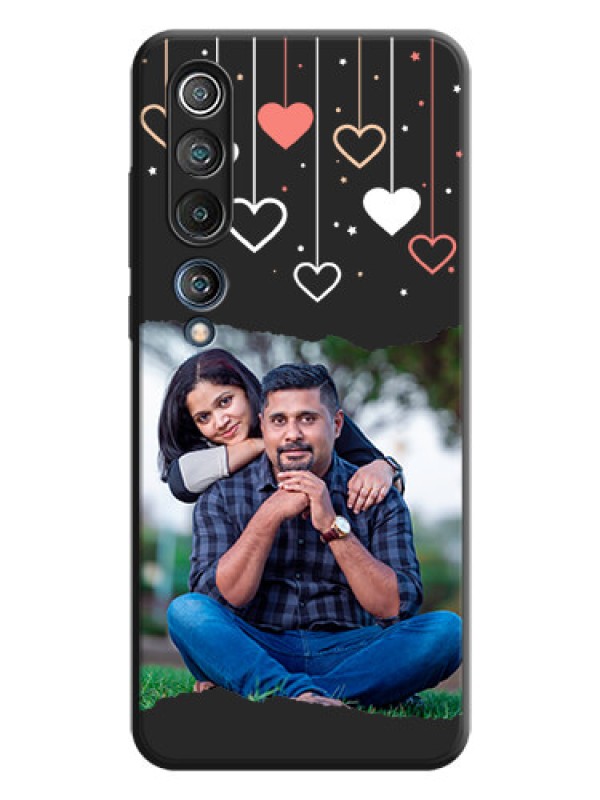 Custom Love Hangings with Splash Wave Picture on Space Black Custom Soft Matte Phone Back Cover - Mi 10 5G