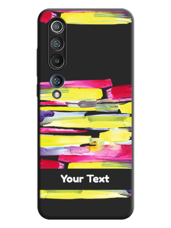 Custom Brush Coloured on Space Black Personalized Soft Matte Phone Covers - Mi 10 5G
