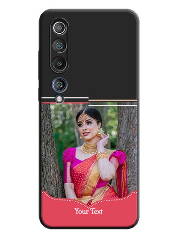 Custom Classic Plain Design with Name - Photo on Space Black Soft Matte Phone Cover - Mi 10 5G