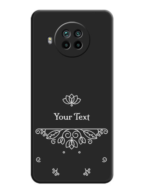 Custom Lotus Garden Custom Text On Space Black Personalized Soft Matte Phone Covers -Xiaomi Mi 10I 5G