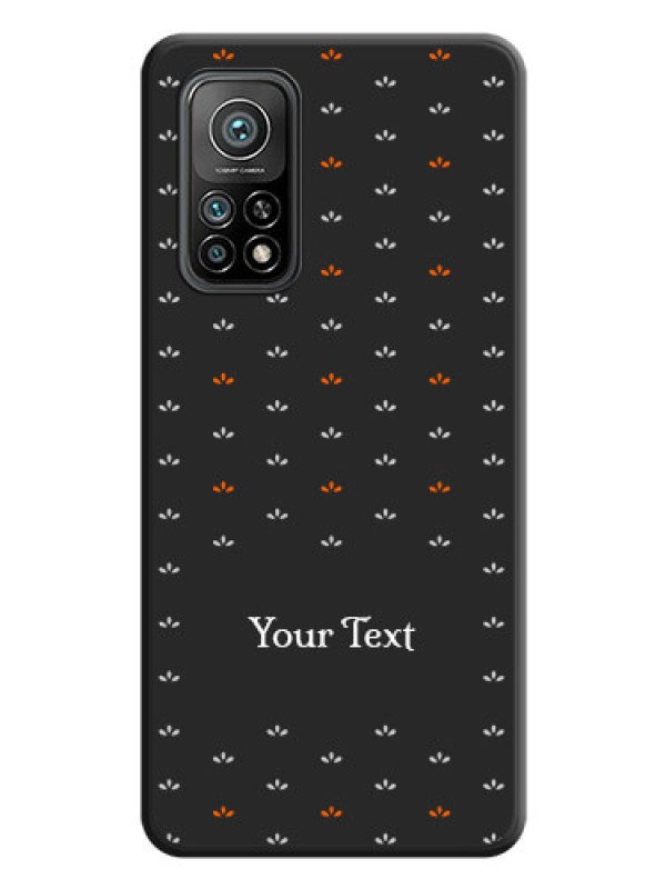 Custom Simple Pattern With Custom Text On Space Black Personalized Soft Matte Phone Covers -Xiaomi Mi 10T Pro