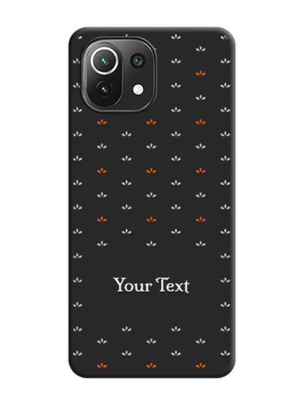 Custom Simple Pattern With Custom Text On Space Black Personalized Soft Matte Phone Covers -Xiaomi Mi 11 Lite Ne 5G