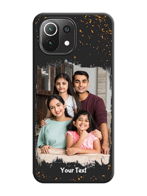 Custom Spray Free Design on Photo on Space Black Soft Matte Phone Cover - Mi 11 Lite