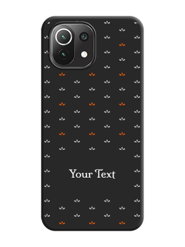 Custom Simple Pattern With Custom Text On Space Black Personalized Soft Matte Phone Covers -Xiaomi Mi 11 Lite