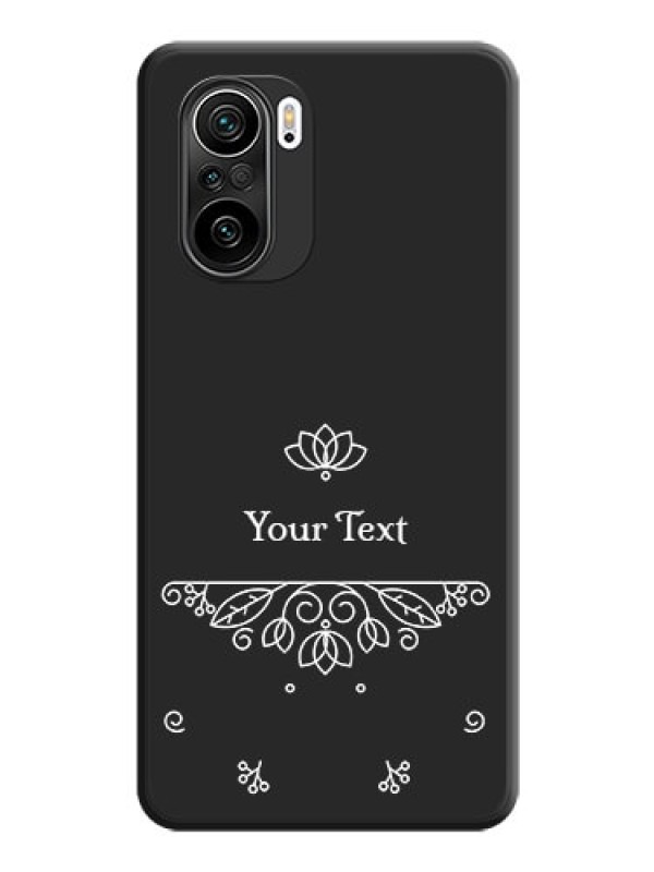 Custom Lotus Garden Custom Text On Space Black Personalized Soft Matte Phone Covers -Xiaomi Mi 11X 5G