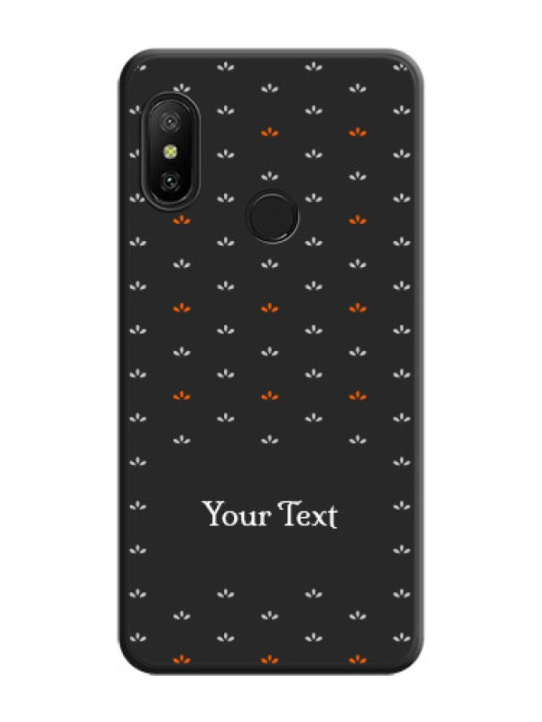 Custom Simple Pattern With Custom Text On Space Black Personalized Soft Matte Phone Covers -Xiaomi Mi A2 Lite