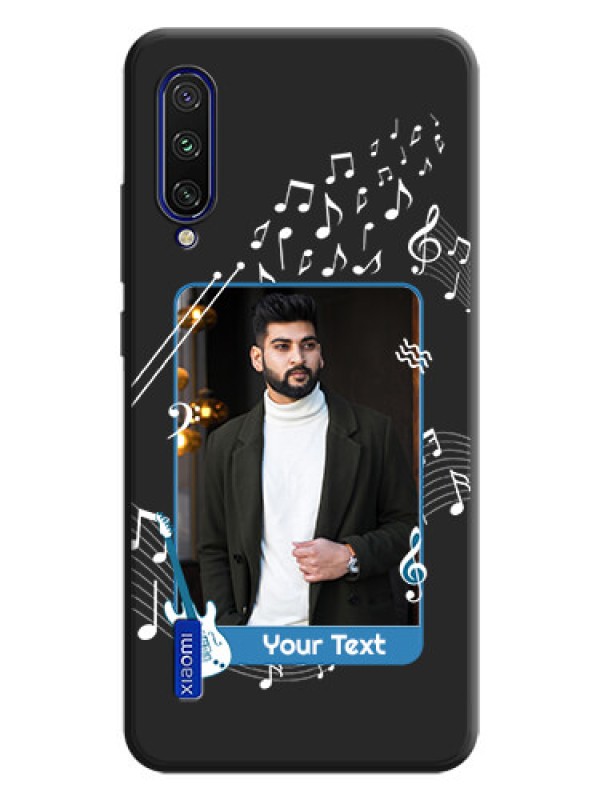 Custom Musical Theme Design with Text - Photo on Space Black Soft Matte Mobile Case - Mi A3