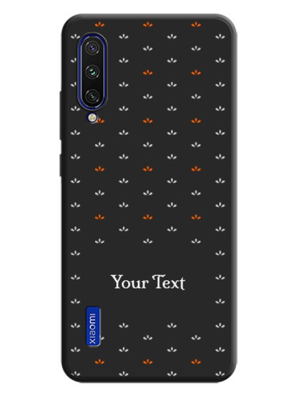 Custom Simple Pattern With Custom Text On Space Black Personalized Soft Matte Phone Covers -Xiaomi Mi A3