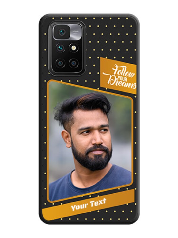 Custom Follow Your Dreams with White Dots on Space Black Custom Soft Matte Phone Cases - Xiaomi Redmi 10 Prime