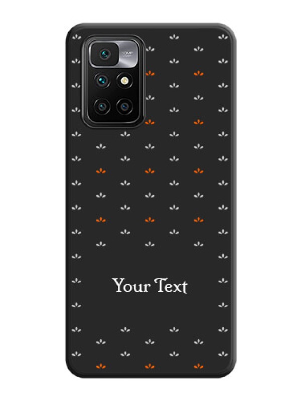 Custom Simple Pattern With Custom Text On Space Black Personalized Soft Matte Phone Covers -Xiaomi Redmi 10 Prime