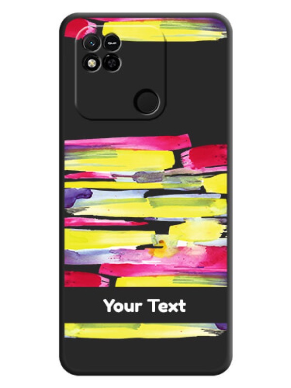 Custom Brush Coloured on Space Black Personalized Soft Matte Phone Covers - Xiaomi Redmi 10A Sport