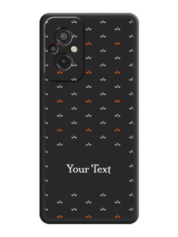 Custom Simple Pattern With Custom Text On Space Black Personalized Soft Matte Phone Covers -Xiaomi Redmi 11 Prime 4G