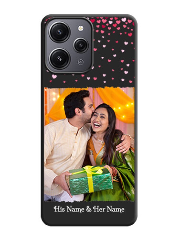 Custom Fall in Love with Your Partner - Photo on Space Black Soft Matte Phone Cover - Redmi 12 4G