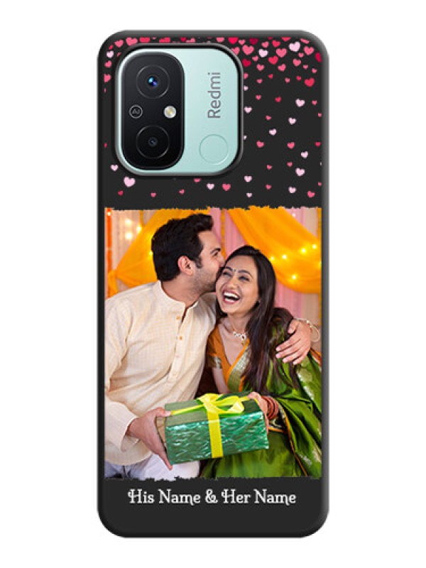 Custom Fall in Love with Your Partner  on Photo on Space Black Soft Matte Phone Cover - Redmi 12c