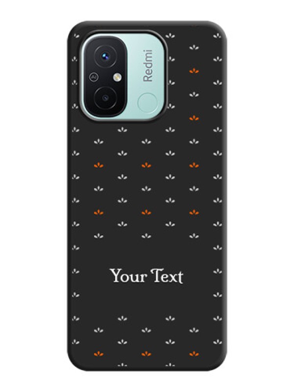Custom Simple Pattern With Custom Text On Space Black Personalized Soft Matte Phone Covers -Xiaomi Redmi 12C