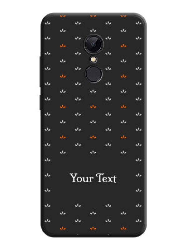 Custom Simple Pattern With Custom Text On Space Black Personalized Soft Matte Phone Covers -Xiaomi Redmi 5