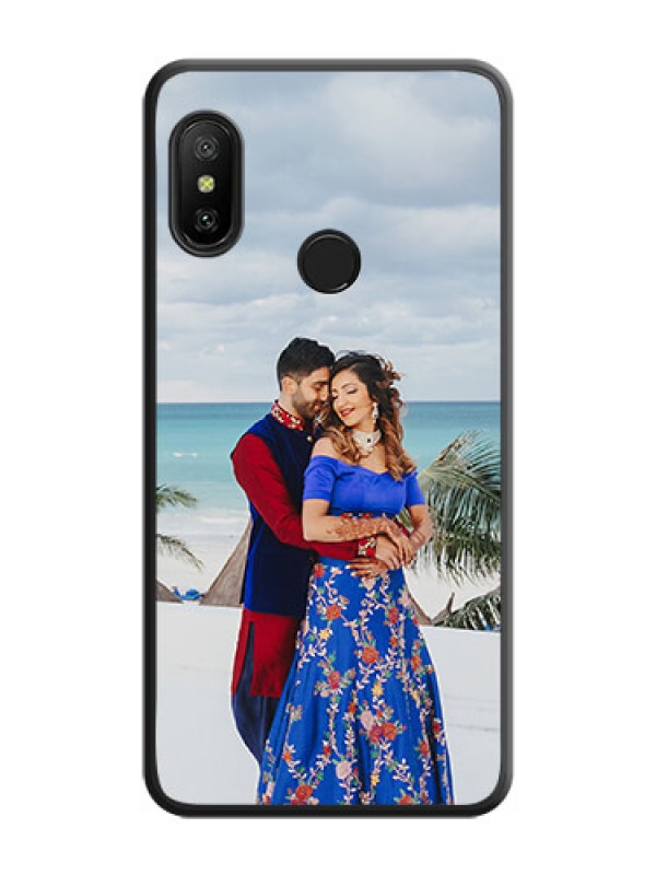 Custom Full Single Pic Upload On Space Black Personalized Soft Matte Phone Covers -Xiaomi Redmi 6 Pro