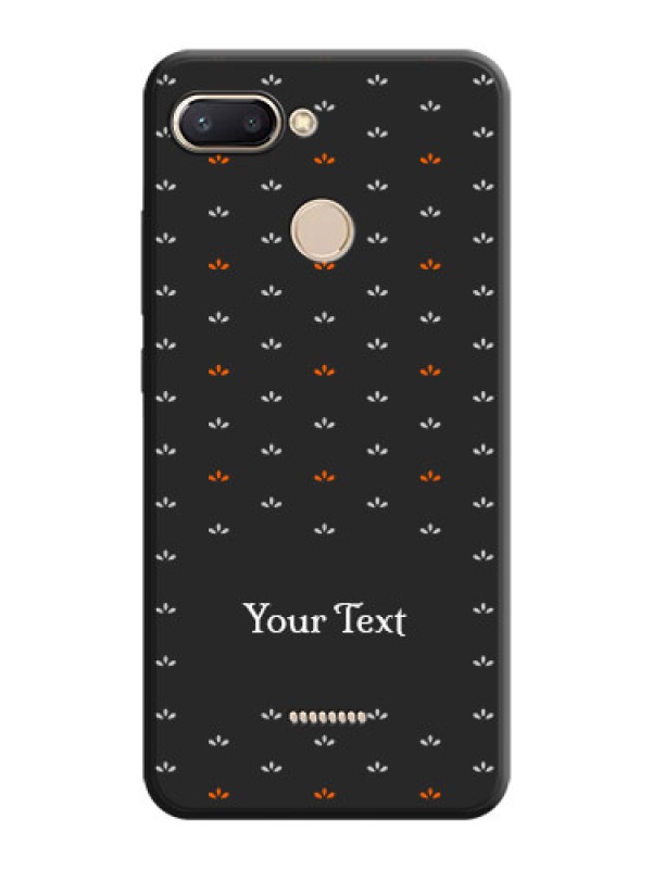 Custom Simple Pattern With Custom Text On Space Black Personalized Soft Matte Phone Covers -Xiaomi Redmi 6