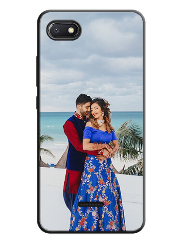 Custom Full Single Pic Upload On Space Black Personalized Soft Matte Phone Covers -Xiaomi Redmi 6A