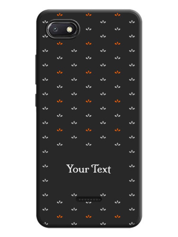 Custom Simple Pattern With Custom Text On Space Black Personalized Soft Matte Phone Covers -Xiaomi Redmi 6A