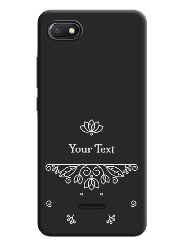 Custom Lotus Garden Custom Text On Space Black Personalized Soft Matte Phone Covers -Xiaomi Redmi 6A