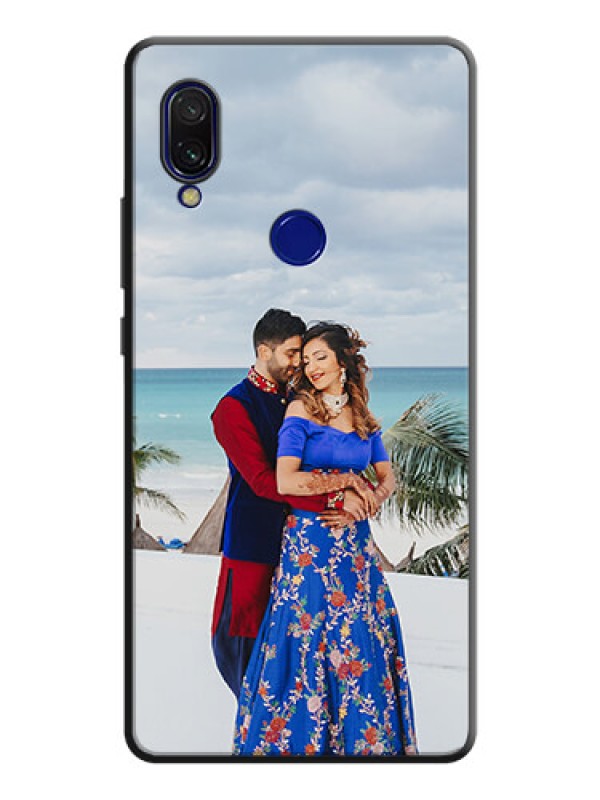 Custom Full Single Pic Upload On Space Black Personalized Soft Matte Phone Covers -Xiaomi Redmi 7