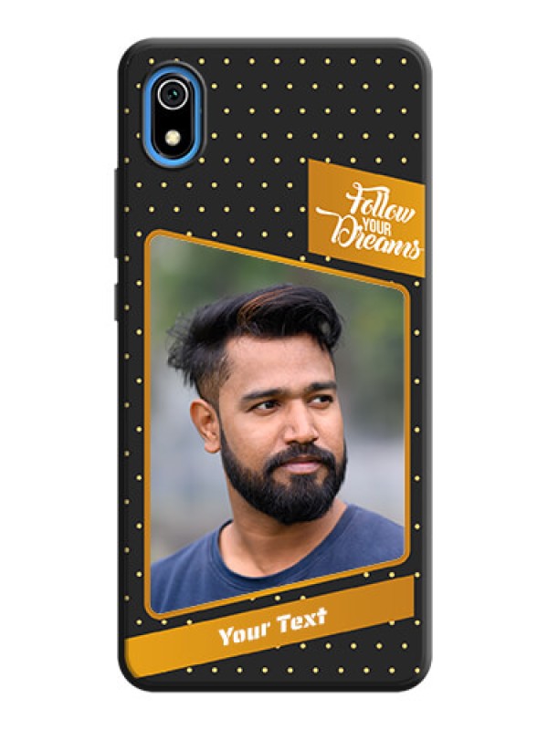 Custom Follow Your Dreams with White Dots on Space Black Custom Soft Matte Phone Cases - Redmi 7A
