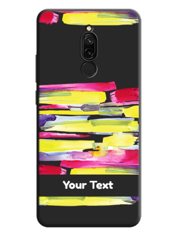 Custom Brush Coloured on Space Black Personalized Soft Matte Phone Covers - Redmi 8