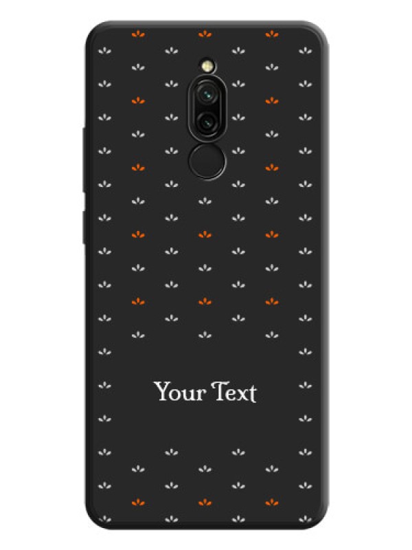 Custom Simple Pattern With Custom Text On Space Black Personalized Soft Matte Phone Covers -Xiaomi Redmi 8