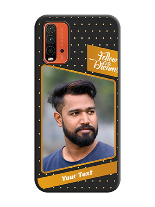 Custom Follow Your Dreams with White Dots on Space Black Custom Soft Matte Phone Cases - Redmi 9 Power