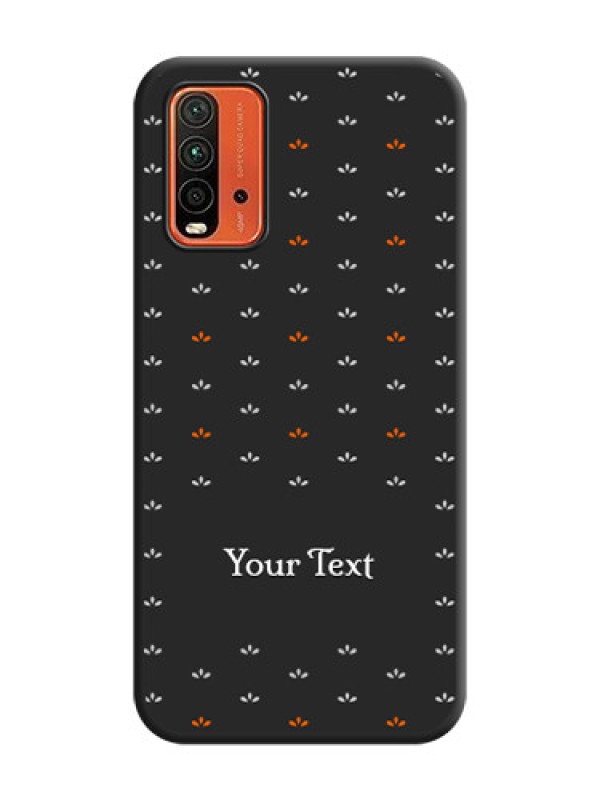 Custom Simple Pattern With Custom Text On Space Black Personalized Soft Matte Phone Covers -Xiaomi Redmi 9 Power