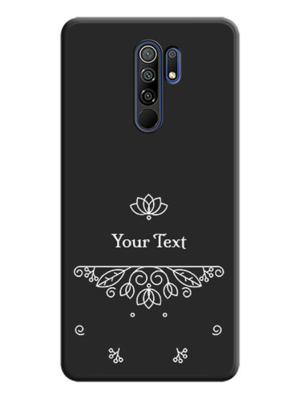 Custom Lotus Garden Custom Text On Space Black Personalized Soft Matte Phone Covers -Xiaomi Redmi 9 Prime