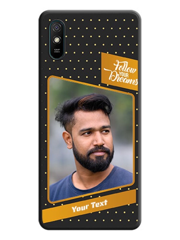 Custom Follow Your Dreams with White Dots on Space Black Custom Soft Matte Phone Cases - Redmi 9A Sport