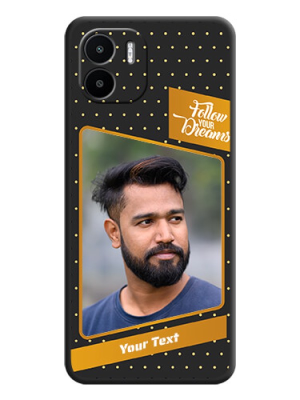 Custom Follow Your Dreams with White Dots on Space Black Custom Soft Matte Phone Cases - Xiaomi Redmi A1