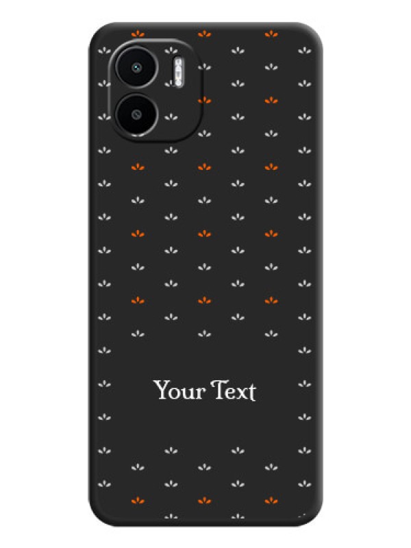 Custom Simple Pattern With Custom Text On Space Black Personalized Soft Matte Phone Covers -Xiaomi Redmi A2