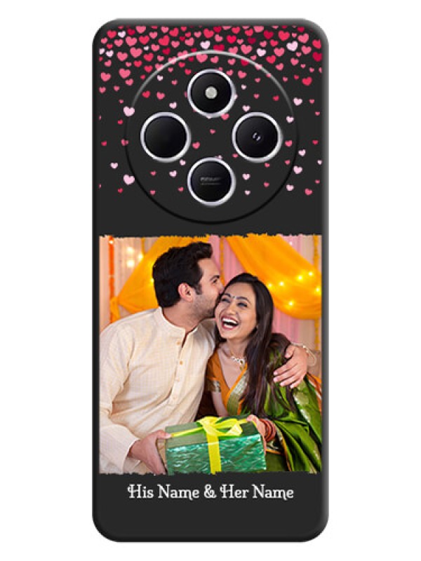 Custom Fall in Love with Your Partner on Photo On Space Black Custom Soft Matte Mobile Back Cover - Xiaomi Redmi A4 5G