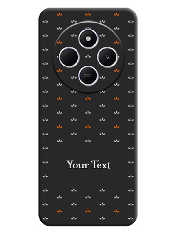 Custom Simple Pattern With Custom Text On Space Black Custom Soft Matte Mobile Back Cover - Xiaomi Redmi A4 5G