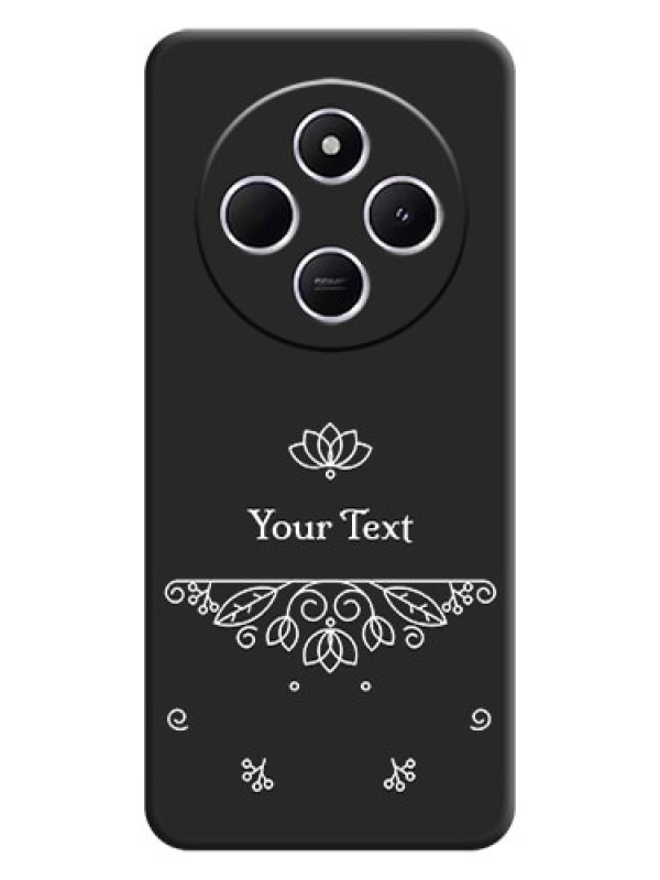 Custom Lotus Garden Custom Text On Space Black Custom Soft Matte Mobile Back Cover - Xiaomi Redmi A4 5G