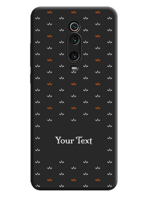 Custom Simple Pattern With Custom Text On Space Black Personalized Soft Matte Phone Covers -Xiaomi Redmi K20
