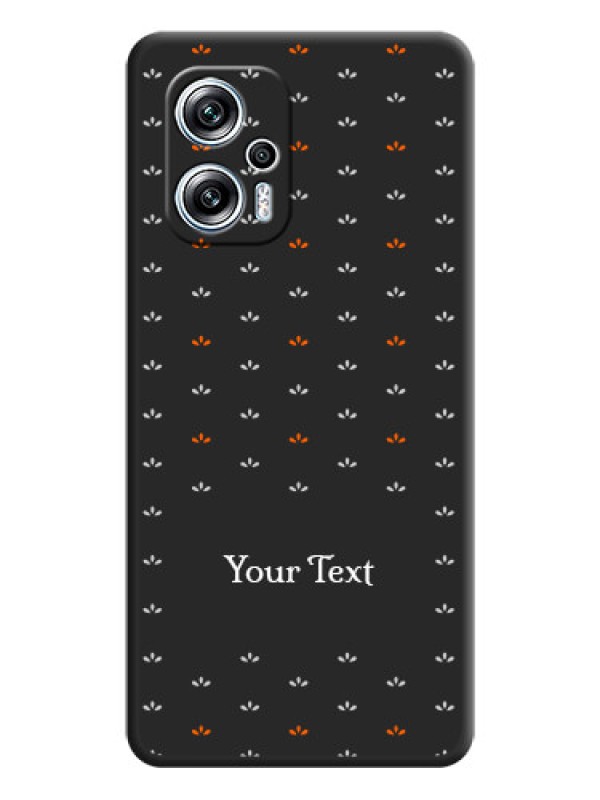 Custom Simple Pattern With Custom Text On Space Black Personalized Soft Matte Phone Covers -Xiaomi Redmi K50I 5G