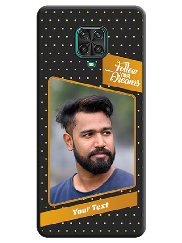 Custom Follow Your Dreams with White Dots on Space Black Custom Soft Matte Phone Cases - Redmi Note 10 Lite