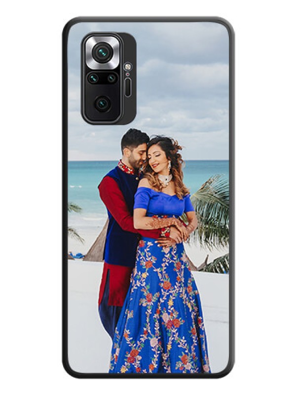 Custom Full Single Pic Upload On Space Black Personalized Soft Matte Phone Covers -Xiaomi Redmi Note 10 Pro Max