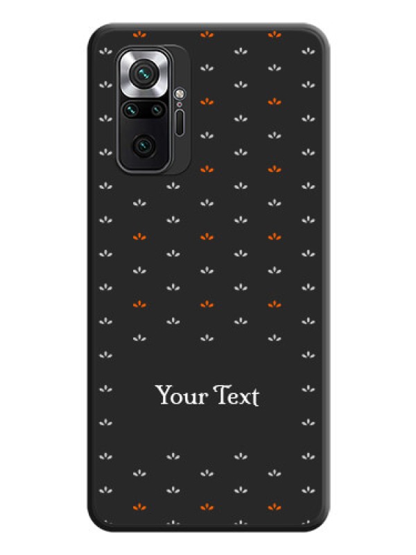 Custom Simple Pattern With Custom Text On Space Black Personalized Soft Matte Phone Covers -Xiaomi Redmi Note 10 Pro Max