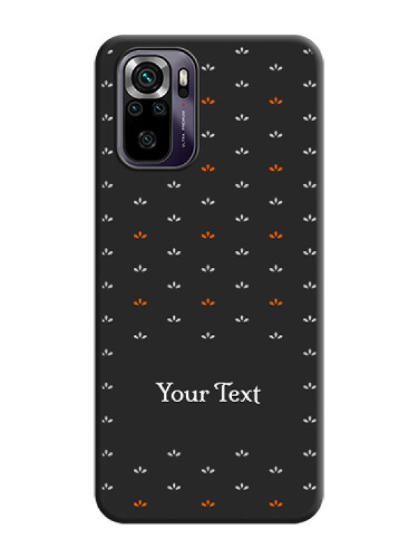 Custom Simple Pattern With Custom Text On Space Black Personalized Soft Matte Phone Covers -Xiaomi Redmi Note 10S