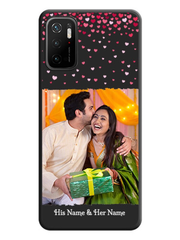 Custom Fall in Love with Your Partner  on Photo on Space Black Soft Matte Phone Cover - Redmi Note 10T 5G