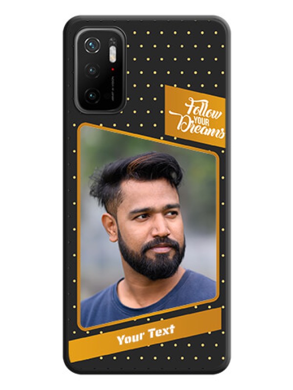 Custom Follow Your Dreams with White Dots on Space Black Custom Soft Matte Phone Cases - Redmi Note 10T 5G