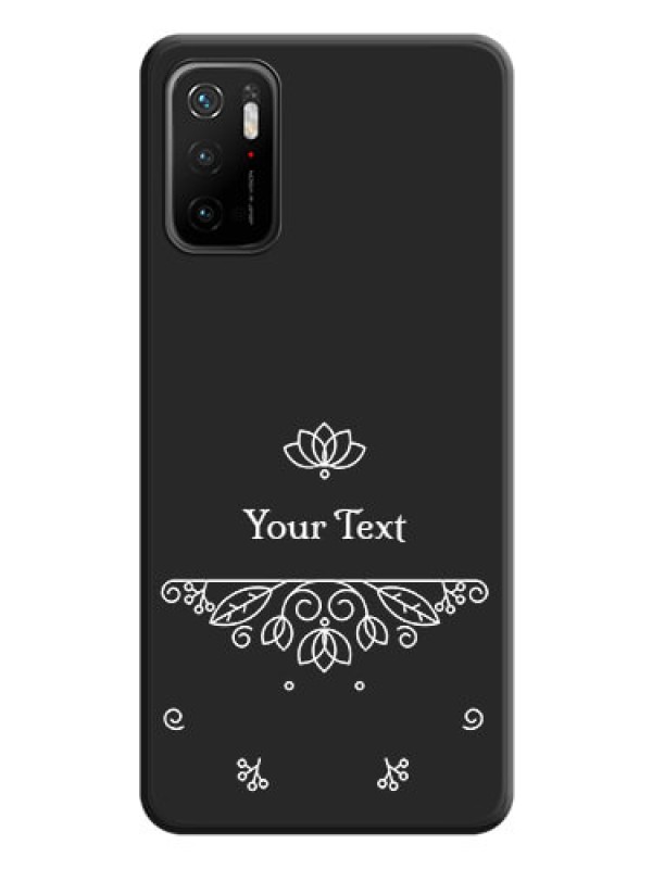 Custom Lotus Garden Custom Text On Space Black Personalized Soft Matte Phone Covers -Xiaomi Redmi Note 10T 5G