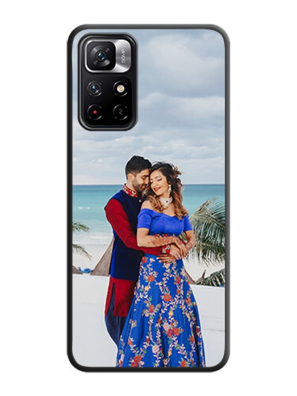 Custom Full Single Pic Upload On Space Black Personalized Soft Matte Phone Covers -Xiaomi Redmi Note 11T 5G