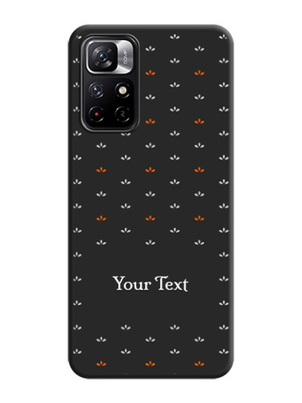 Custom Simple Pattern With Custom Text On Space Black Personalized Soft Matte Phone Covers -Xiaomi Redmi Note 11T 5G